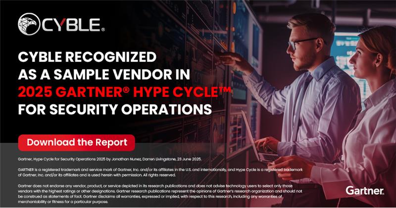 Cyble -Gartner Hype cycle