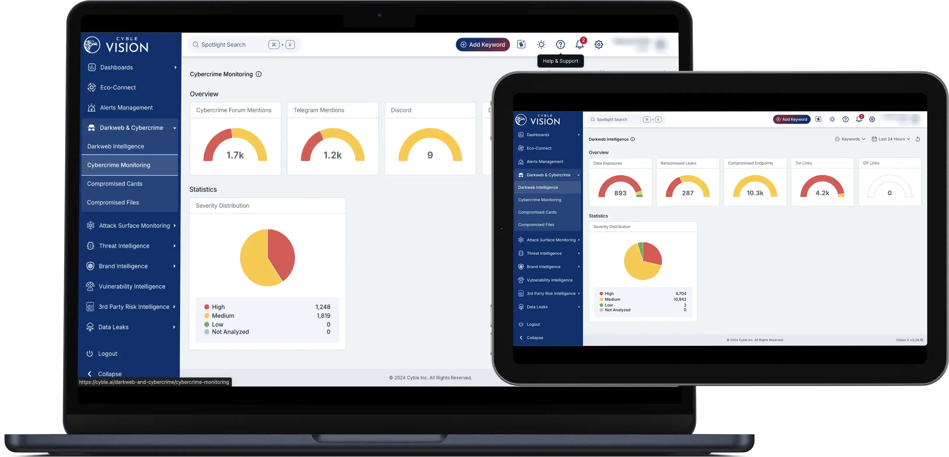 Dark Web and Cyber Crime Monitoring-Dashboard