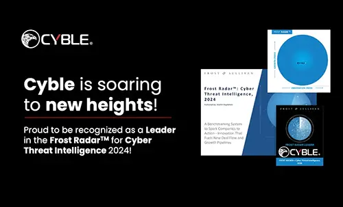 Cyble recognised by Frost Radar for Cyber Threat Intelligence