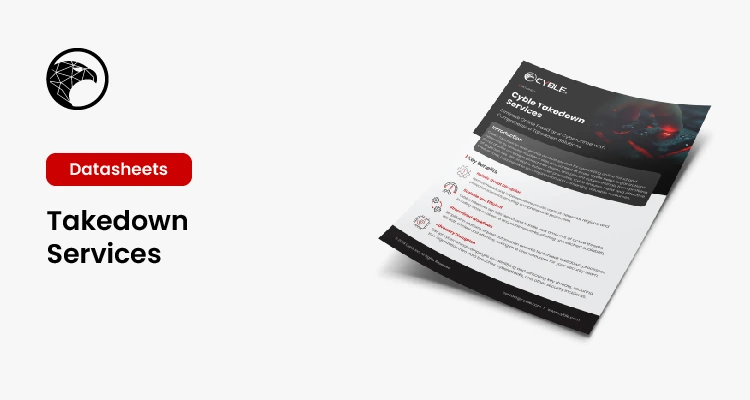 take down services- data sheets